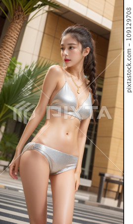 美麗的泳裝女人 109129708
