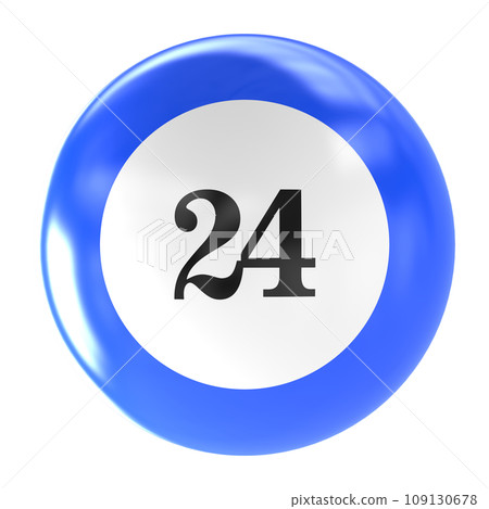 number ball 3d render 109130678