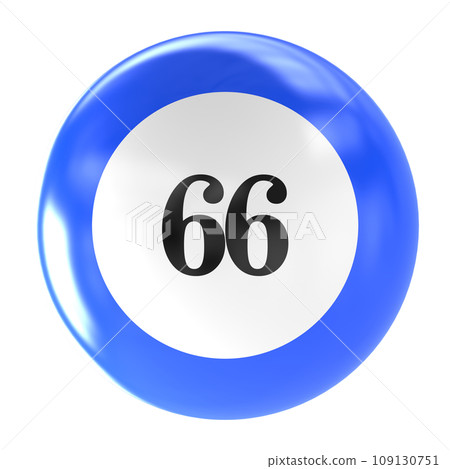 number ball 3d render number ball 3d render 109130751
