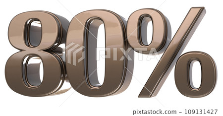 Font With Number 3D Render 109131427