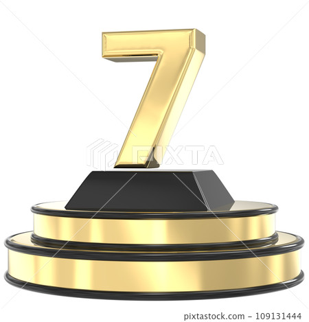 Font With Number 3D Render 109131444