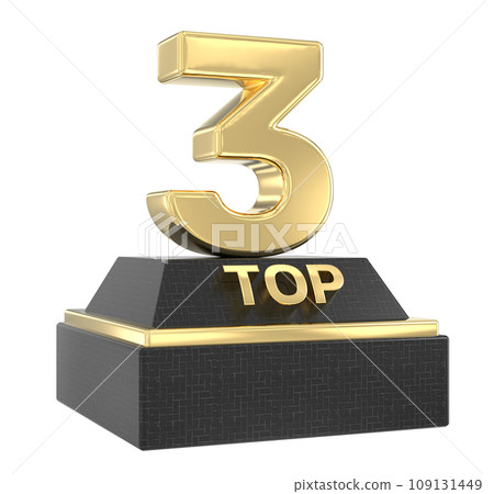 Font With Number 3D Render 109131449