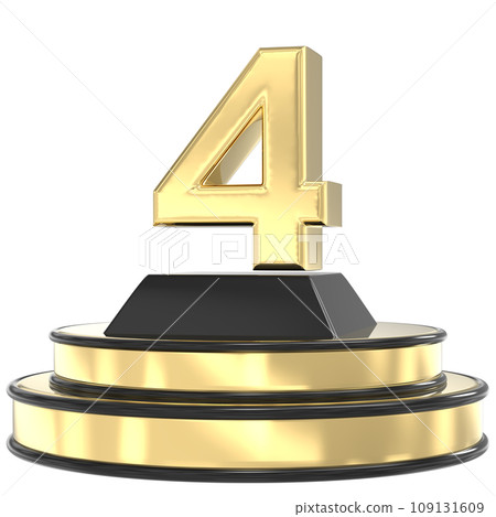 Font With Number 3D Render 109131609
