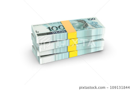 packs of dollars isolated on white background 109131844
