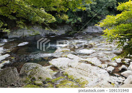 Jungmun Cheonjeyeon waterfall valley in Jeju Island, Korea Jungmun Cheonjeyeon waterfall valley in Jeju Island, Korea 109131940