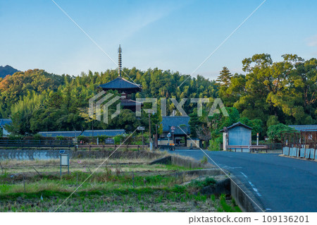 Horinji Temple in Ikaruga Town, Ikoma District, Nara Prefecture Horinji Temple in Ikaruga Town, Ikoma District, Nara Prefecture 109136201
