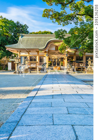 Tatsuta Shrine Worship Hall in Ikaruga Town, Ikoma District, Nara Prefecture Tatsuta Shrine Worship Hall in Ikaruga Town, Ikoma District, Nara Prefecture 109136208