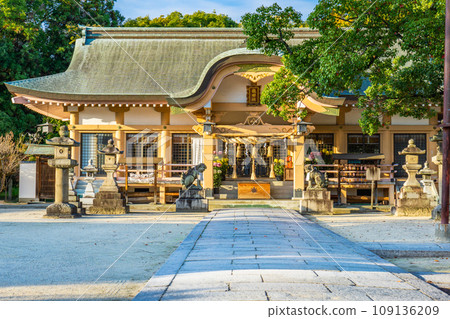 Tatsuta Shrine Worship Hall in Ikaruga Town, Ikoma District, Nara Prefecture Tatsuta Shrine Worship Hall in Ikaruga Town, Ikoma District, Nara Prefecture 109136209