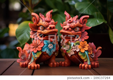 Colorful shisa Colorful shisa 109137264