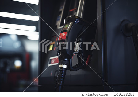 Gas dispenser nozzle. Generative AI 109138295