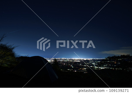 Night view and starry sky from Tsukuba Kogen campsite 109139271