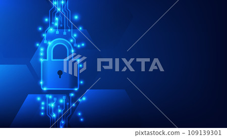 digital padlock with virtual screen on dark background with copy space. cyber security technology for fraud prevention and privacy data network protection concept digital padlock with virtual screen on dark background with copy space. cyber security technology for fraud prevention and privacy data network protection concept 109139301