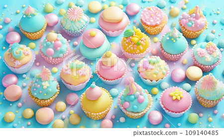 多彩的蛋糕 109140485