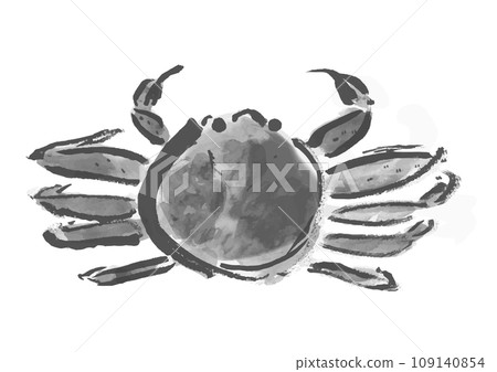 雪蟹（女）日式手繪插畫 109140854