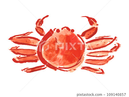 雪蟹（女）日式手繪插畫 109140857