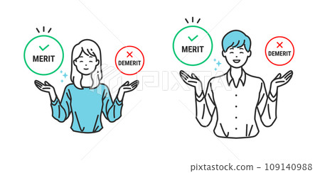 Weighing the advantages and disadvantages - the person making the decision Weighing the advantages and disadvantages - the person making the decision 109140988