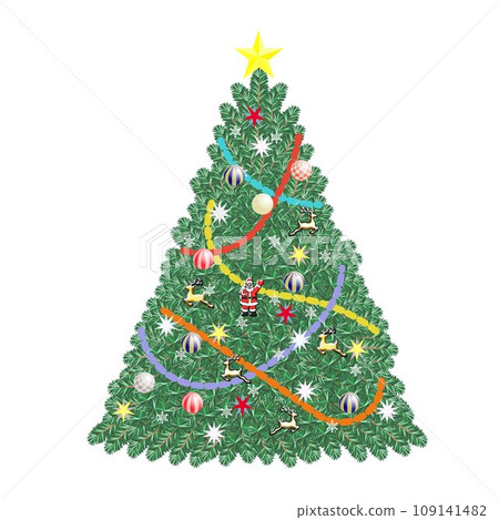 Christmas tree illustration 109141482