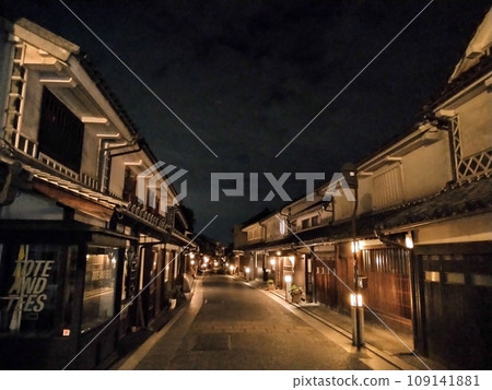 倉敷美觀地區的夜景（路燈） 109141881