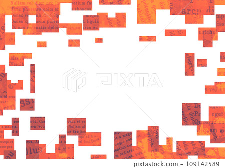Background material with red squares lined up 109142589