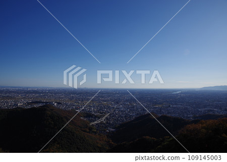 從金華山看到的濃尾平原。 從金華山看到的濃尾平原。 109145003