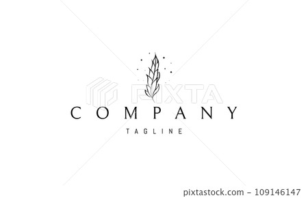 Vector logo with an abstract image of a wheat ear. Vector logo with an abstract image of a wheat ear. 109146147