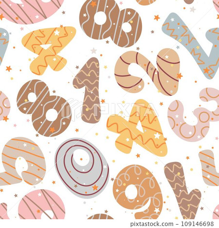 Cute baby figures seamless pattern Cute baby figures seamless pattern 109146698