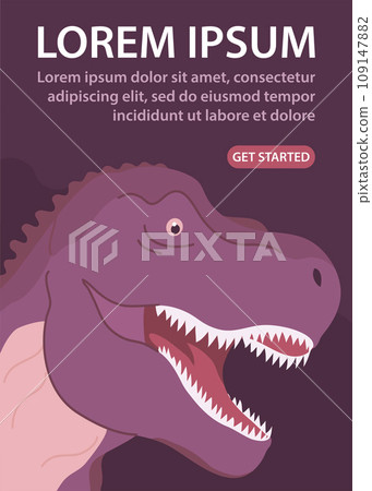 Predatory dinosaur t rex of the Jurassic period 109147882