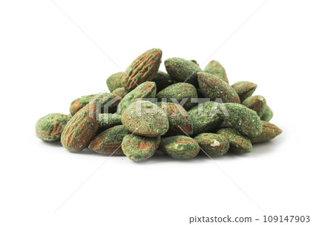 Spicy almonds with wasabi Spicy almonds with wasabi 109147903