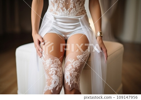 Bride's outfit under the wedding dress 109147956