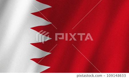 Bahrain flag waving in the wind. Flag of Bahrain images 109148633