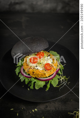 Tasty grilled veggie burgers Tasty grilled veggie burgers 109149490