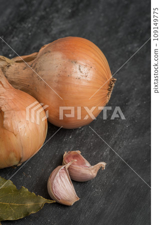 Onions and garlic Onions and garlic 109149775