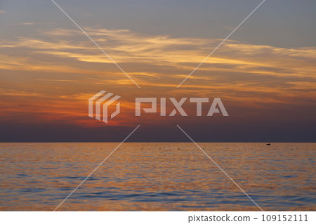 Incredible color of the sea and sky at sunset. Incredible color of the sea and sky at sunset. 109152111