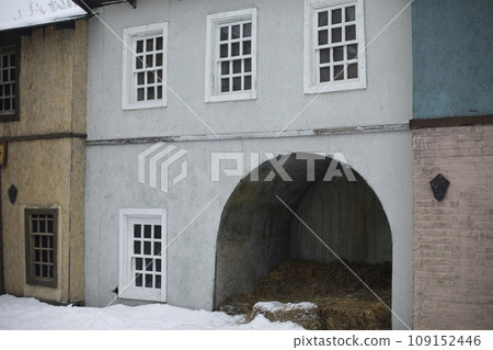 Old style architecture. Historical imitation into architecture. Old style architecture. Historical imitation into architecture. 109152446