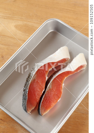 salmon fillet in a vat salmon fillet in a vat 109152505