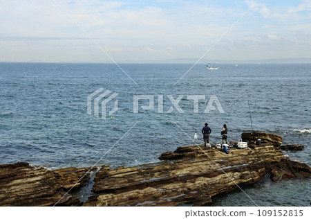 Rock fishing at Kannonzaki Rock fishing at Kannonzaki 109152815