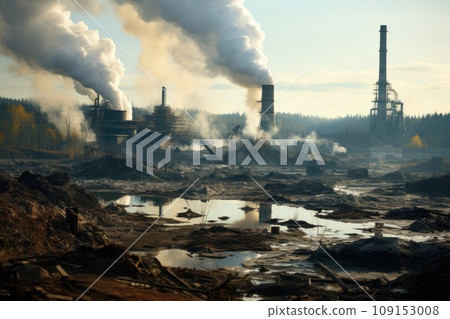 Carbon credit and Green energy concept. Generative AI 109153008