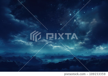 Galaxy Space. cosmos and star background. Generative AI 109153359