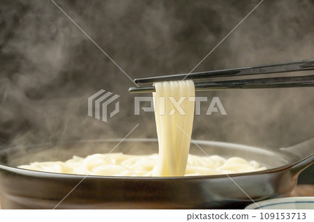 釜上烏龍麵、砂鍋、筷子 109153713