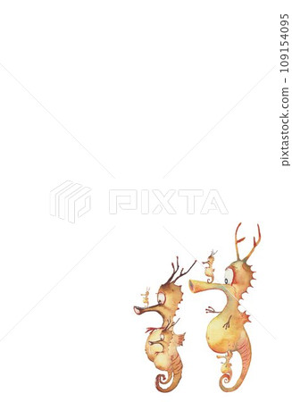New Year's material 2024 Reiwa 6 Year of the Dragon 109154095
