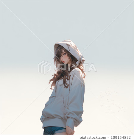 放鬆在海岸的婦女 放鬆在海岸的婦女 109154852