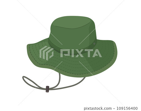 illustration of outdoor hat illustration of outdoor hat 109156400