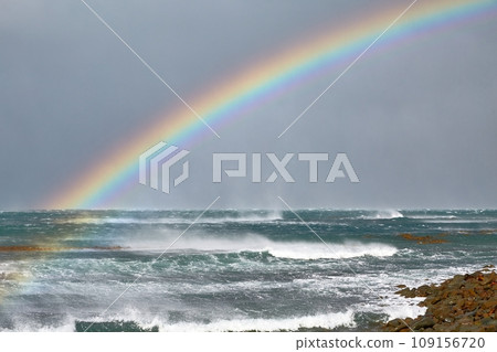 Rainbow over sea Rainbow over sea 109156720