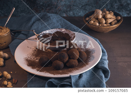 Craft chocolate truffles 109157085