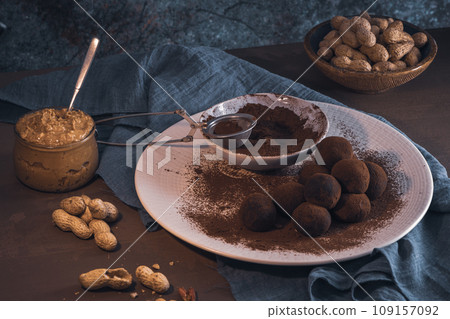 Craft chocolate truffles 109157092
