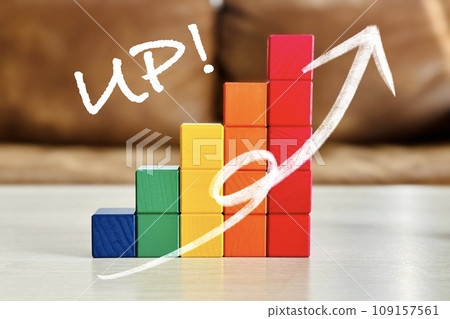 Stack and level up / Rising arrow Stack and level up / Rising arrow 109157561