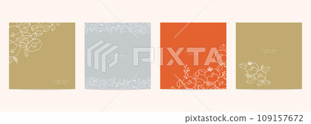 新年賀卡的山茶花插圖。一套日式山茶花插畫明信片。日式框架模板。 新年賀卡的山茶花插圖。一套日式山茶花插畫明信片。日式框架模板。 109157672