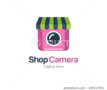Creative camera store logo design vector template 109157851