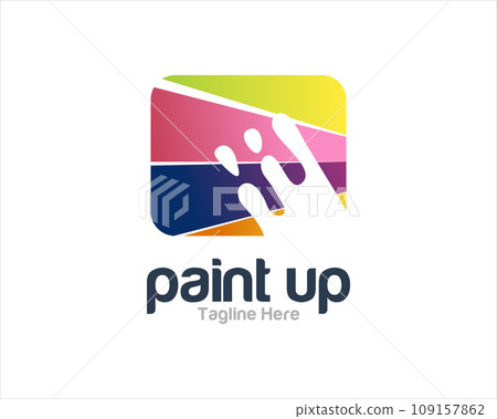 Colorful painting logo and education logo vector design template creative concept Colorful painting logo and education logo vector design template creative concept 109157862