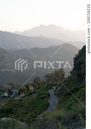 Sunset over the Rolling Himalayan Hills 109158220